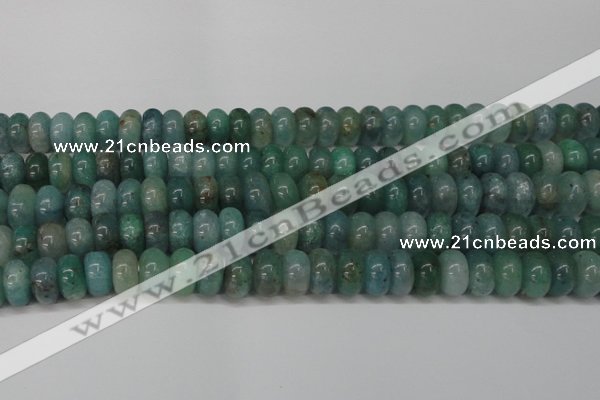 CAQ613 15.5 inches 7*12mm rondelle aquamarine gemstone beads