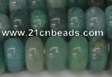 CAQ614 15.5 inches 8*14mm rondelle aquamarine gemstone beads