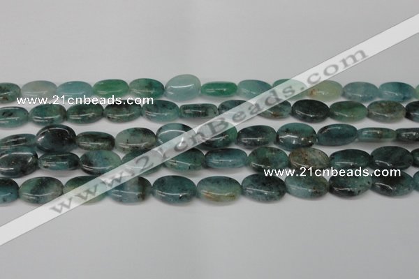 CAQ629 15.5 inches 12*16mm oval aquamarine gemstone beads