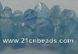 CAQ63 15.5 inches 8*10mm natural aquamarine chips beads