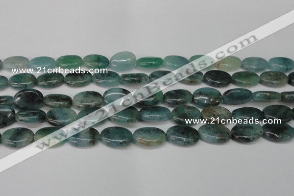 CAQ630 15.5 inches 13*18mm oval aquamarine gemstone beads