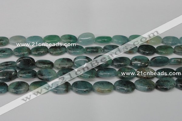 CAQ631 15.5 inches 15*20mm oval aquamarine gemstone beads