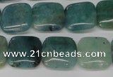 CAQ637 15.5 inches 12*12mm square aquamarine gemstone beads