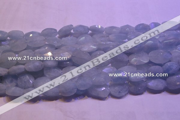 CAQ652 15.5 inches 12*16mm - 15*20mm faceted freeform aquamarine beads