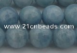 CAQ704 15.5 inches 12mm round natural aquamarine beads wholesale