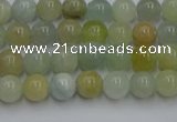 CAQ751 15.5 inches 6mm round aquamarine beads wholesale