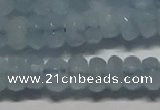 CAQ761 15.5 inches 5*8mm faceted rondelle aquamarine beads