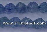 CAQ774 15.5 inches 12mm faceted nuggets imitation aquamarine beads