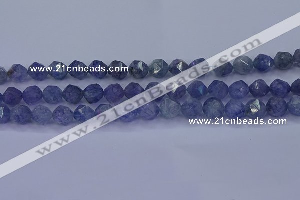 CAQ775 15.5 inches 14mm faceted nuggets imitation aquamarine beads