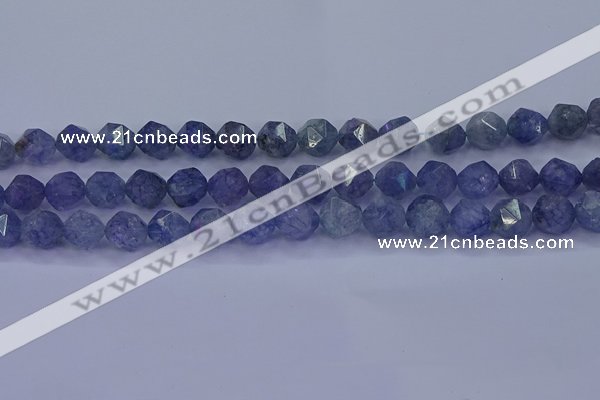 CAQ775 15.5 inches 14mm faceted nuggets imitation aquamarine beads