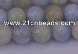 CAQ783 15.5 inches 10mm round natural aquamarine beads