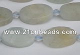 CAQ801 15.5 inches 10*16mm oval aquamarine gemstone beads