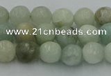 CAQ836 15.5 inches 6mm faceted round aquamarine beads wholesale