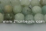 CAQ837 15.5 inches 8mm faceted round aquamarine beads wholesale