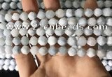 CAQ853 15.5 inches 6mm faceted nuggets aquamarine beads wholesale