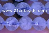 CAQ886 15.5 inches 6mm faceted round natural aquamarine beads