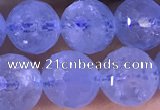 CAQ887 15.5 inches 8mm faceted round natural aquamarine beads