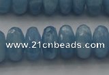 CAQ89 15.5 inches 5*11mm faceted rondelle AA grade aquamarine beads
