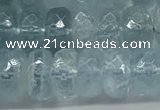 CAQ893 15.5 inches 5*9mm - 5*10mm faceted rondelle aquamarine beads