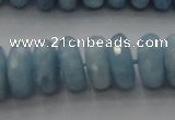 CAQ90 15.5 inches 6*13mm faceted rondelle AA grade aquamarine beads