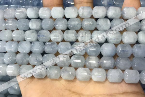 CAQ916 15.5 inches 8*10mm tube aquamarine gemstone beads