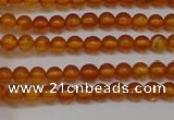 CAR105 15.5 inches 3mm round natural amber beads