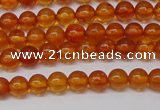 CAR106 15.5 inches 4mm round natural amber beads