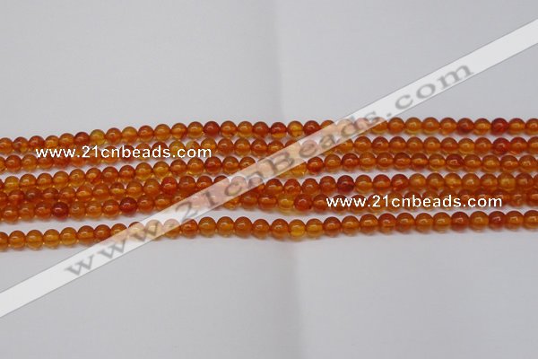 CAR106 15.5 inches 4mm round natural amber beads