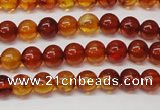 CAR112 15.5 inches 5mm round natural amber beads