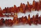 CAR117 16 inches 2*6mm - 3*10mm natural amber chips beads