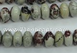 CAR12 15.5 inches 6*10mm rondelle artistic jasper beads wholesale