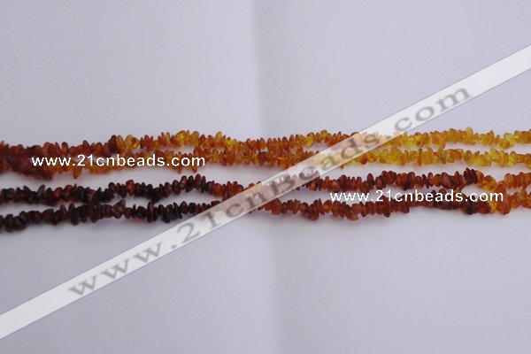 CAR202 24 inches 3*6mm natural amber chips beads wholesale