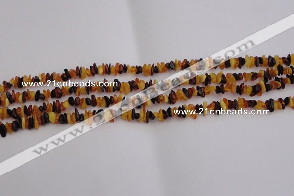 CAR204 24 inches 3*8mm natural amber chips beads wholesale