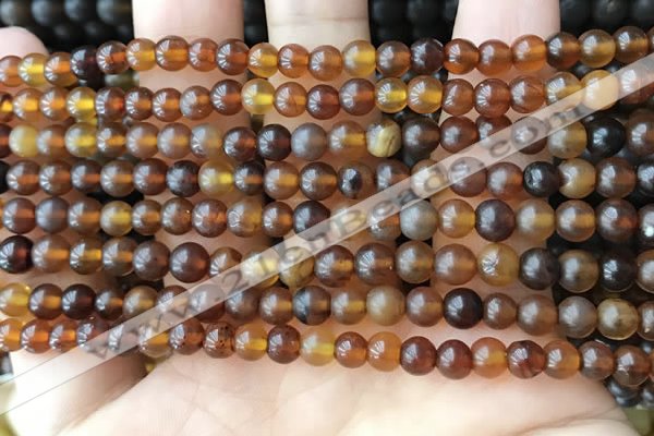 CAR215 15.5 inches 5mm round natural amber beads wholesale