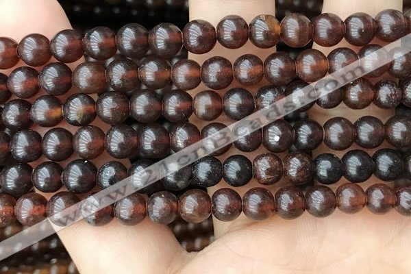 CAR229 15.5 inches 6mm round natural amber beads wholesale