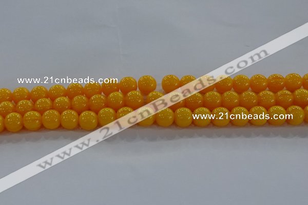 CAR403 15.5 inches 10mm round synthetic amber beads wholesale