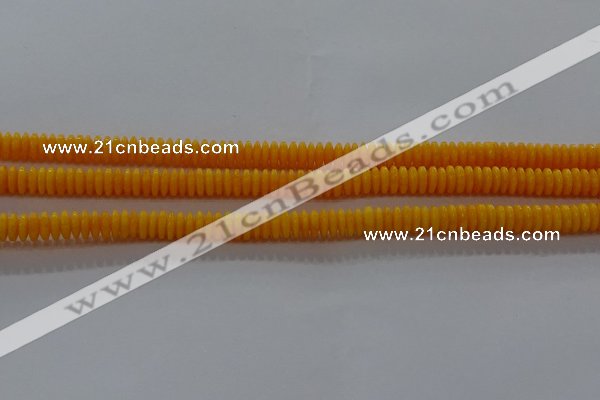 CAR408 15.5 inches 2*6mm rondelle synthetic amber beads wholesale