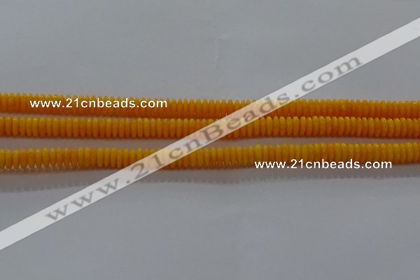 CAR408 15.5 inches 2*6mm rondelle synthetic amber beads wholesale