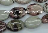 CAR41 15.5 inches 13*18mm oval artistic jasper beads wholesale