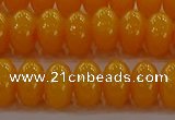 CAR410 15.5 inches 6*9mm rondelle synthetic amber beads wholesale