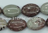 CAR42 15.5 inches 15*20mm oval artistic jasper beads wholesale