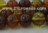 CAR504 15.5 inches 10mm - 11mm round natural amber beads wholesale