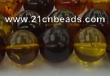 CAR506 15.5 inches 14mm - 15mm round natural amber beads wholesale