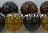 CAR510 15.5 inches 18mm - 19mm round natural amber beads wholesale