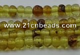 CAR536 15.5 inches 3*5mm rondelle natural amber beads wholesale