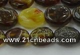 CAR545 15.5 inches 8*10mm - 9*11mm oval natural amber beads