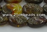 CAR548 15.5 inches 12*15mm - 13*17mm oval natural amber beads