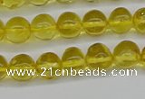 CAR555 15.5 inches 4mm - 5mm round natural amber beads wholesale