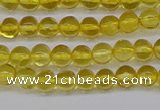 CAR558 15.5 inches 4mm - 4.5mm round natural amber beads wholesale