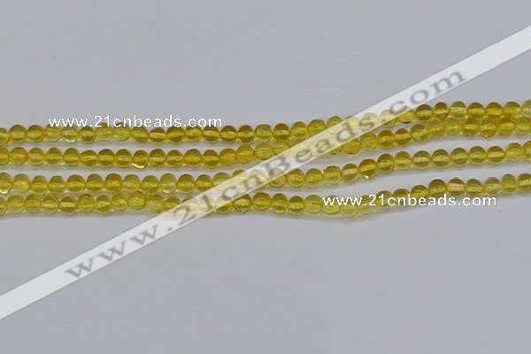 CAR558 15.5 inches 4mm - 4.5mm round natural amber beads wholesale